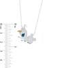 Thumbnail Image 2 of Child's ©Disney Olaf the Snowman Stud Earrings and Necklace Set in Sterling Silver