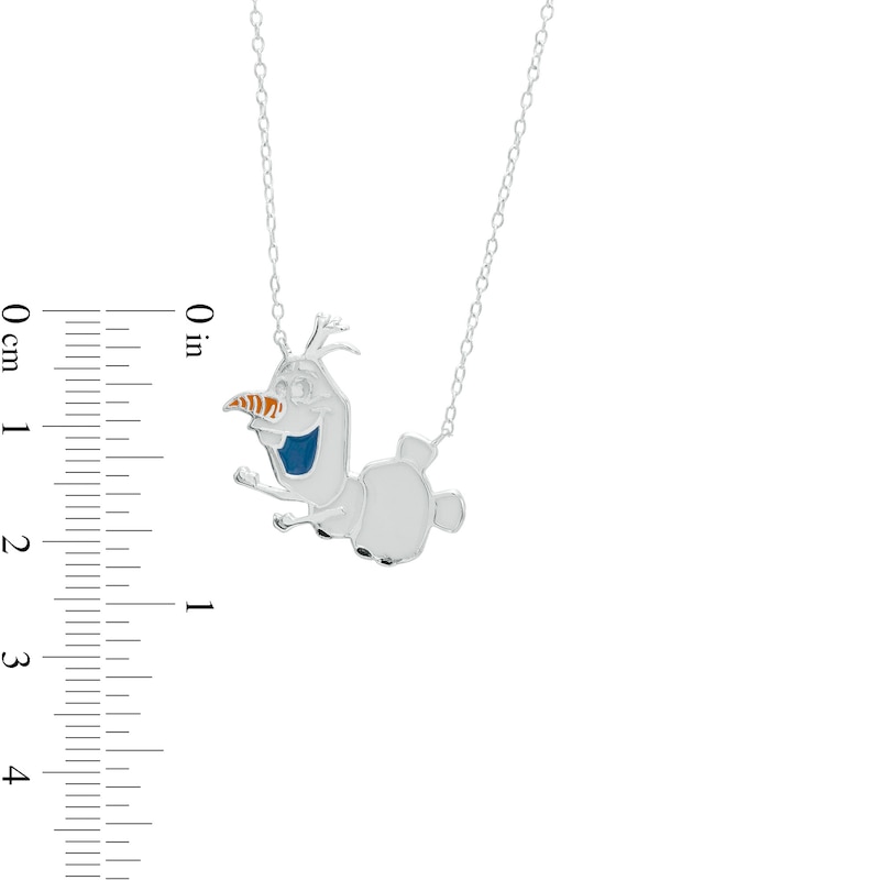 Main Image 2 of Child's ©Disney Olaf the Snowman Stud Earrings and Necklace Set in Sterling Silver