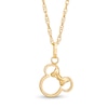 Thumbnail Image 1 of Child's ©Disney Minnie Mouse Tilted Silhouette Pendant in 10K Gold - 13"