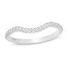 Thumbnail Image 0 of Emmy London 0.145 CT. T.W. Certified Diamond Contour Wedding Band in 18K White Gold (F/VS2)
