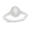 Thumbnail Image 1 of Vera Wang Love Collection 0.37 CT. T.W. Oval Diamond Vintage-Style Engagement Ring in 14K White Gold