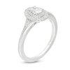 Thumbnail Image 2 of Vera Wang Love Collection 0.37 CT. T.W. Oval Diamond Vintage-Style Engagement Ring in 14K White Gold