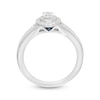 Thumbnail Image 3 of Vera Wang Love Collection 0.37 CT. T.W. Oval Diamond Vintage-Style Engagement Ring in 14K White Gold
