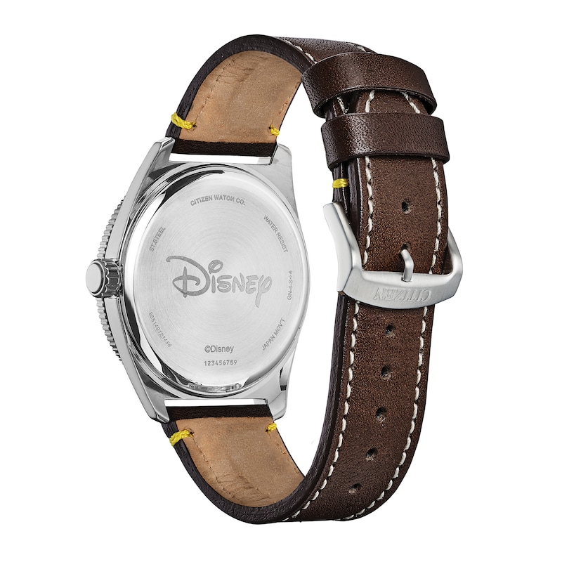 Citizen Eco-Drive® Mickey Mouse Strap Watch with Blue Dial (Model: AW1599-00W)