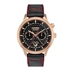 Thumbnail Image 0 of Citizen Eco-Drive® Mickey Mouse Moon Phase Rose-Tone Strap Watch with Black Dial (Model: AP1053-23W)
