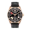 Thumbnail Image 0 of Citizen Eco-Drive® Mickey Mouse Rose-Tone Strap Watch with Black Dial (Model: AW1596-08W)