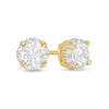 Thumbnail Image 0 of 0.30 CT. T.W. Certified Canadian Diamond Frame Stud Earrings in 14K Gold (I/I2)