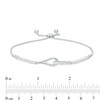 Thumbnail Image 3 of Love + Be Loved 0.50 CT. T.W. Diamond Loop Bolo Bracelet in 10K White Gold - 9.0"