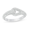 Thumbnail Image 1 of Love + Be Loved 0.75 CT. T.W. Diamond Loop Ring in 10K White Gold