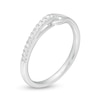 Thumbnail Image 3 of Love + Be Loved 0.10 CT. T.W. Diamond Loop Ring in 10K White Gold