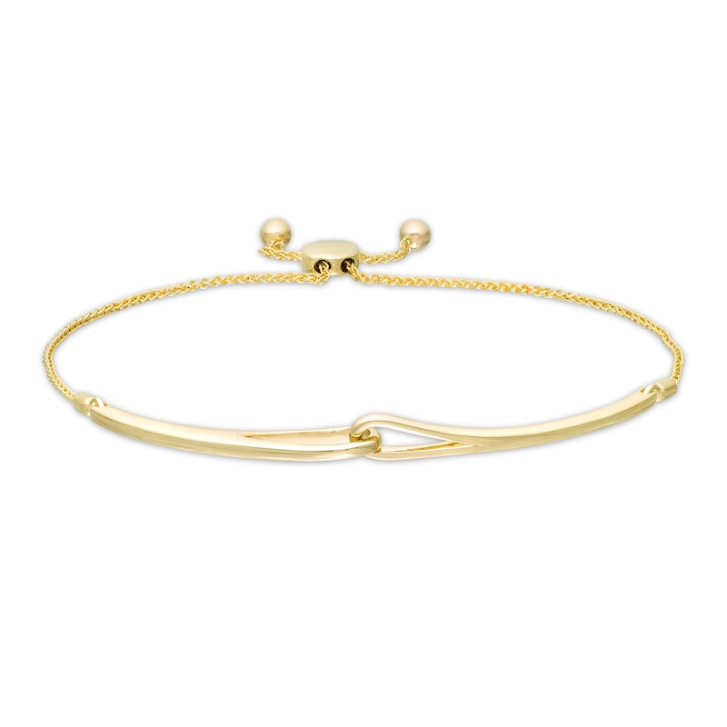 Main Image 1 of Love + Be Loved Loop Bolo Bracelet in 10K Gold - 9.0"
