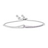 Thumbnail Image 0 of Love + Be Loved Amethyst Loop Bolo Bracelet in Sterling Silver - 9.5"