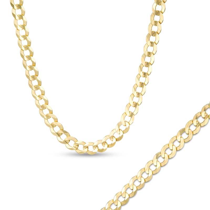 Main Image 1 of 4.7mm Curb Chain Bracelet and Necklace Set in 10K Gold