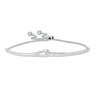 Thumbnail Image 0 of Love + Be Loved 0.25 CT. T.W. Diamond Loop Bolo Bracelet in 10K White Gold - 9.0"