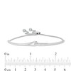 Thumbnail Image 2 of Love + Be Loved 0.25 CT. T.W. Diamond Loop Bolo Bracelet in 10K White Gold - 9.0"