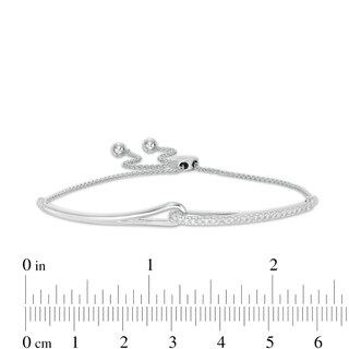 Love + Be Loved CT. T.W. Diamond Loop Bolo Bracelet in 10K Gold