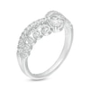 Thumbnail Image 2 of Emmy London 0.40 CT. T.W. Certified Pear-Shaped Diamond Crown Band in 18K White Gold (F/VS2)