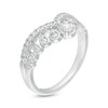 Thumbnail Image 3 of Emmy London 0.40 CT. T.W. Certified Pear-Shaped Diamond Crown Band in 18K White Gold (F/VS2)