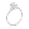 Thumbnail Image 3 of Emmy London 0.60 CT. T.W. Certified Pear-Shaped Diamond Frame Vintage-Style Engagement Ring in 18K White Gold (F/VS2)