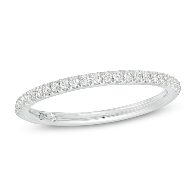 Main Image 1 of Emmy London 0.145 CT. T.W. Certified Diamond Band in 18K White Gold (F/VS2)
