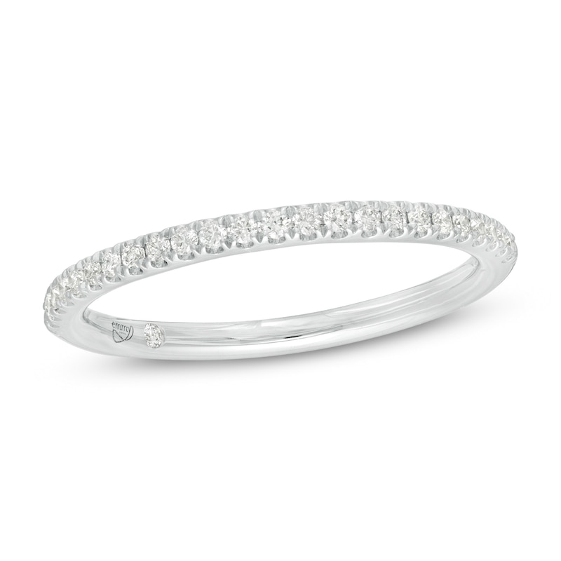 Emmy London 0.145 CT. T.W. Certified Diamond Band in 18K White Gold (F/VS2)