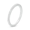 Thumbnail Image 2 of Emmy London 0.145 CT. T.W. Certified Diamond Band in 18K White Gold (F/VS2)