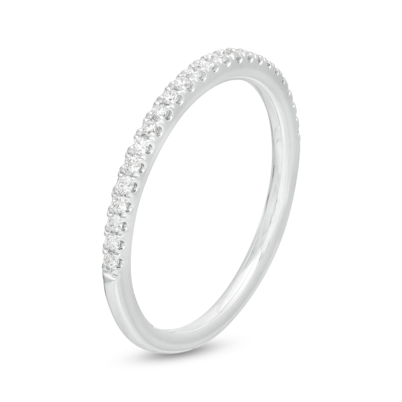 Emmy London 0.145 CT. T.W. Certified Diamond Band in 18K White Gold (F/VS2)