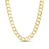 Thumbnail Image 1 of 7.0mm Curb Chain Necklace in Solid 10K Gold - 22"