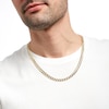 Thumbnail Image 2 of 7.0mm Curb Chain Necklace in Solid 10K Gold - 22"