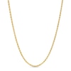 1.6mm Glitter Rope Chain Necklace in Hollow 14K Gold – 22"