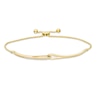 Thumbnail Image 1 of Love + Be Loved 0.10 CT. T.W. Diamond Loop Bolo Bracelet in 10K Gold - 9.0"