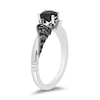 Enchanted Disney Villains Maleficent 0.80 CT. T.W. Enhanced Black Diamond Engagement Ring in 14K White Gold