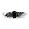 Enchanted Disney Villains Maleficent 0.80 CT. T.W. Enhanced Black Diamond Engagement Ring in 14K White Gold