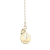 Thumbnail Image 2 of Enchanted Disney Anna 0.18 CT. T.W. Diamond Double Wheat Necklace in 10K Gold