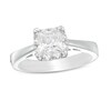 CT. T.W. Canadian Certified Princess-Cut Diamond Frame Engagement Ring in 14K White Gold (I/I2