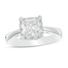 Thumbnail Image 1 of 1.50 CT. T.W. Certified Canadian Princess-Cut Diamond Frame Engagement Ring in 14K White Gold (I/I2)