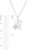 Thumbnail Image 2 of Diamond Accent "Love" Paw Print Pendant in Sterling Silver