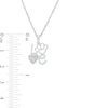 Thumbnail Image 3 of Diamond Accent "Love" Paw Print Pendant in Sterling Silver