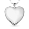 Thumbnail Image 2 of Engravable Photo Heart Locket in Sterling Silver (1-2 Images and 3 Lines)