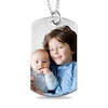 Thumbnail Image 0 of Large Engravable Photo Dog Tag Pendant in Sterling Silver (1 Image and 4 Lines)