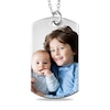 Thumbnail Image 1 of Large Engravable Photo Dog Tag Pendant in Sterling Silver (1 Image and 4 Lines)