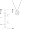 Thumbnail Image 3 of 0.45 CT. T.W. Certified Oval Diamond Frame Pendant in 14K White Gold (I/SI2)