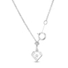 Thumbnail Image 2 of 0.37 CT. T.W. Diamond Past Present Future® "X" Necklace in 10K White Gold - 17"