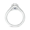 Thumbnail Image 2 of Vera Wang Love Collection 0.37 CT. T.W. Emerald-Cut Diamond Frame Vintage-Style Engagement Ring in 14K White Gold