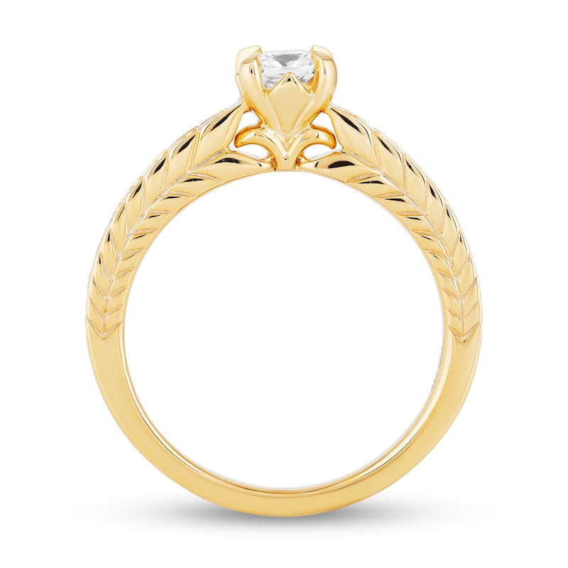 Enchanted Disney Anna 0.69 CT. T.W. Princess-Cut Diamond Engagement Ring in 14K Gold