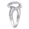 0.12 CT. T.W. Diamond Bypass Split Shank Ring in Sterling Silver