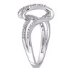 Thumbnail Image 2 of 0.12 CT. T.W. Diamond Bypass Split Shank Ring in Sterling Silver