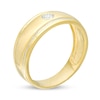 Thumbnail Image 3 of 0.145 CT. Diamond Solitaire Wedding Band in 10K Two-Tone Gold
