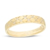 Thumbnail Image 1 of 0.04 CT. T.W. Diamond Quilted Wedding Band in 10K Gold