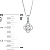 Thumbnail Image 2 of Centre of Me 0.10 CT. T.W. Diamond Orbit Pendant in 10K White Gold